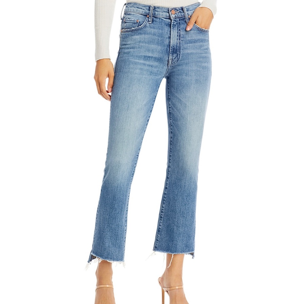 MOTHER Denim Insider Crop Jeans - Scenic Route
